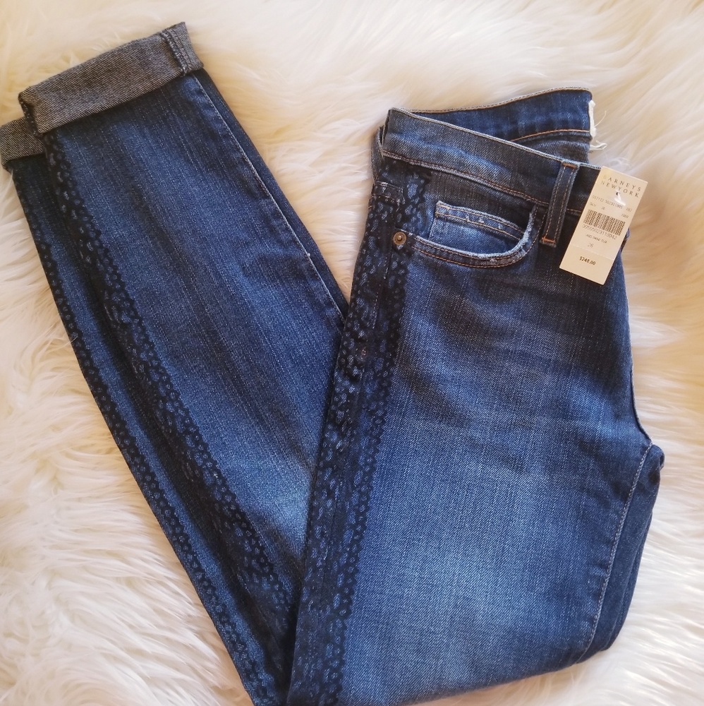 NWT* Current Elliot Tuxedo Rolled Skinny Tux Jeans